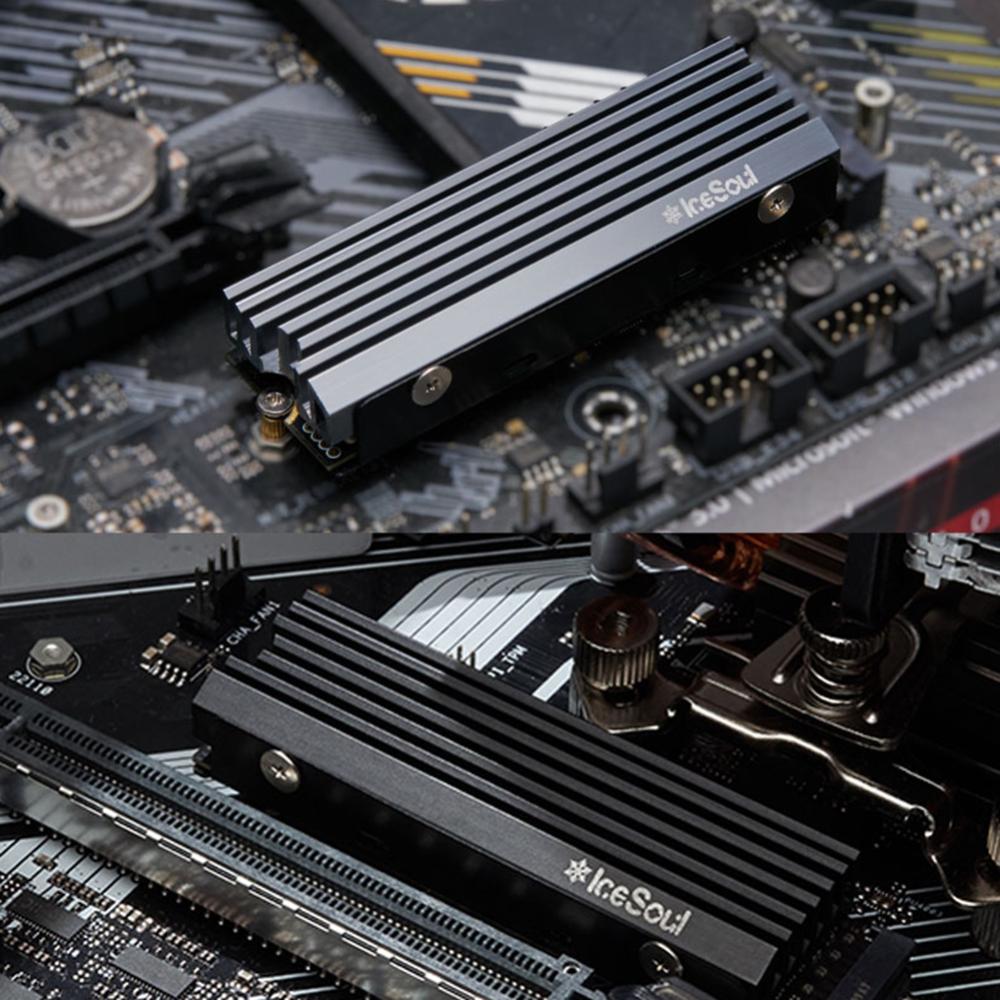 【Original】FinalCool IceSoul 08 Heatsink M2 NVME NGFF 2280 SSD Solid State Hard Disk Cooler