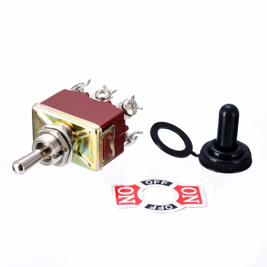 【TopazTrove】1pc Electric Toggle Switch 6 Pin DPDT 3 Positions Momentary ...