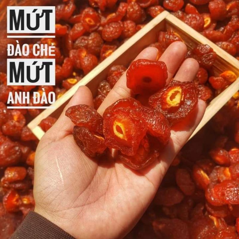 Mứt anh đào chẻ đôi