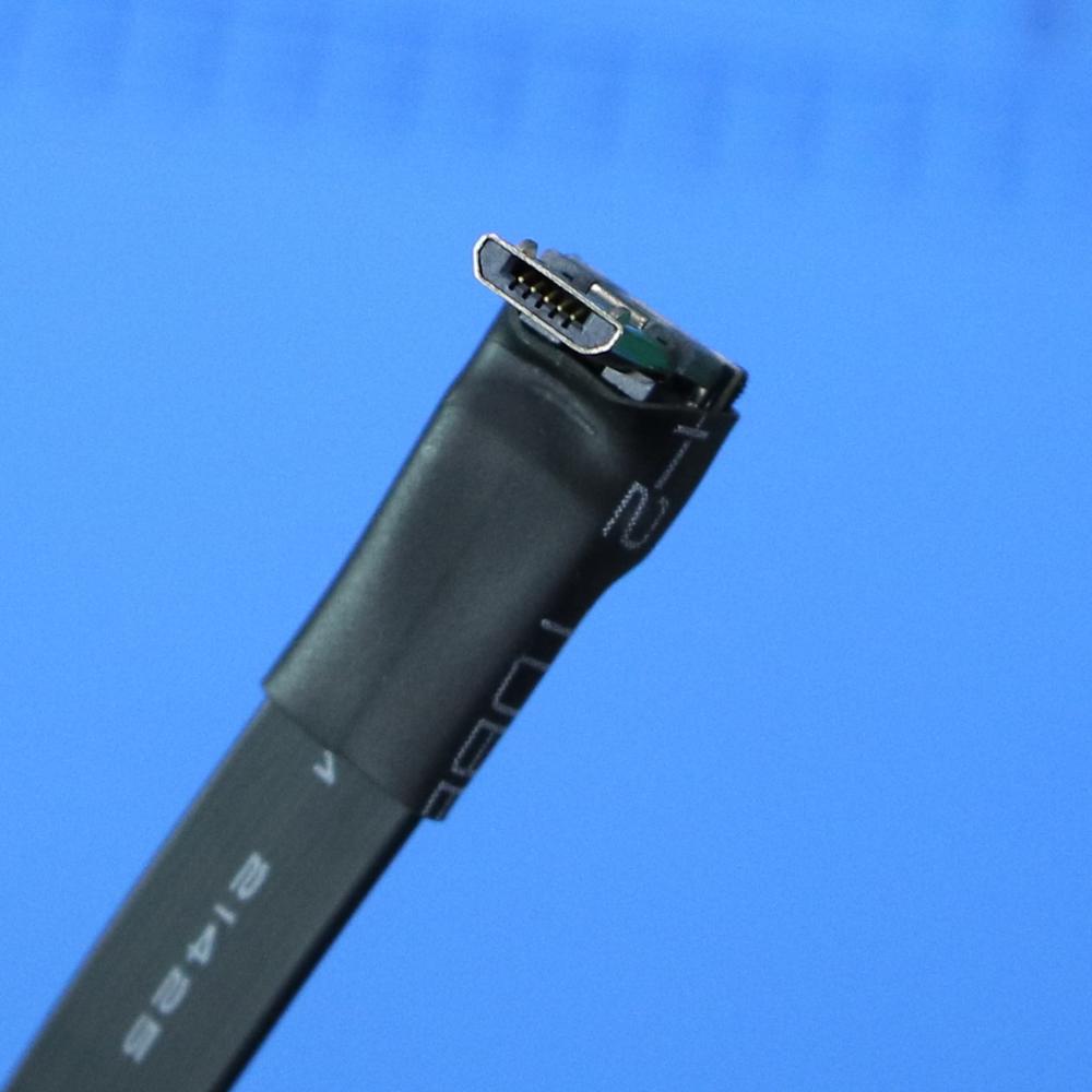 【Innovative design】FPV Micro USB 2.0 Type-A 90 degree Adapter 5cm-100cm FPC Ribbon Flat 3.0 Micro-USB 5pin Cable for Multicopter Aerial Photography. 