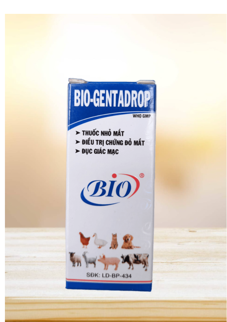 Combo 3 lọ Bio Gentadrop thuốc nhỏ mắt thú cưng