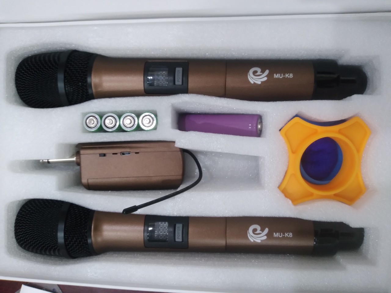Micro karaoke không dây cao cấp SHUBOLE k8 chống hú khử ồn - mich khong day - mich karaoke - mích hát karaoke không dây - mích karaoke chuyên nghiệp