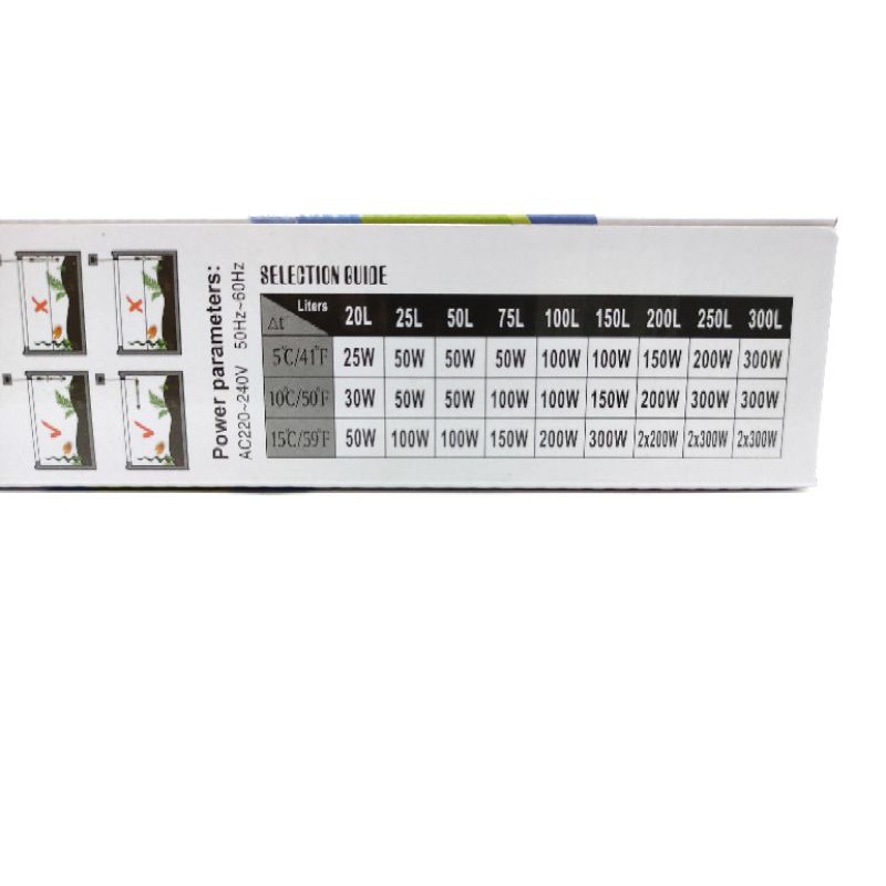 HEATER AQUARIUM RECENT RC HT 25WATT