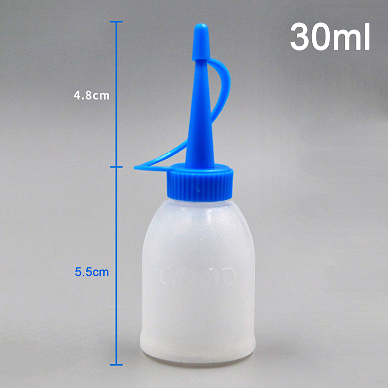 6Pcs/Bag 30Ml Industrial Glue Gel Oil Plastic Squeeze Empty Bottle Jet  Dispenser Small Oiler For Industrial Dispensing Bottle