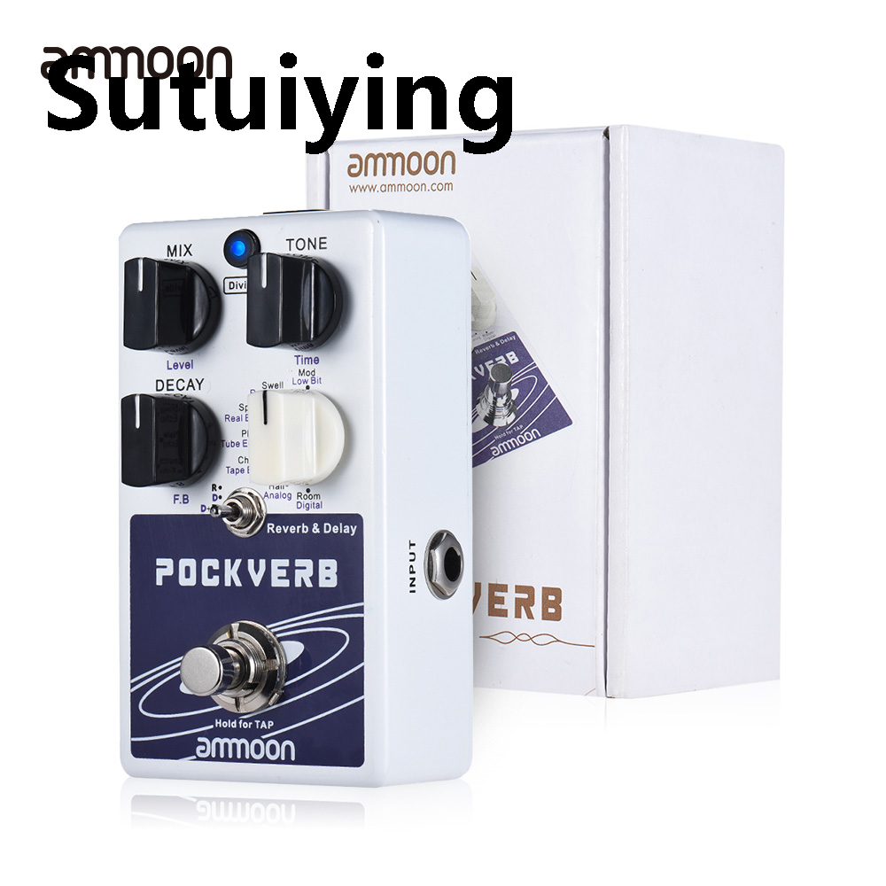 Sutuiying%20ammoon%20POCKVERB%20Reverb%20Delay%20Guitar%20Effect%20Pedal%207%20Reverb%20Effects%20Fifty%20percent%20discount%20+%207%20Delay%20Effects%20With%20Tap%20Tempo%20Function%20True%20Bypass%20Pedals%20-%20Image%202