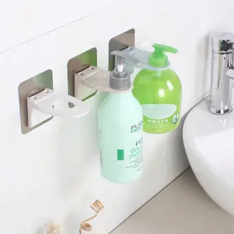 2 In 1 Wall Mount Shampoo Holder Shower Gel Hanger Bottle Shower Gel Hanger Bottle Holder