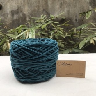 Sợi xoắn 3 cotton 3mm màu nhuộm, nhiều màu, dây thừng làm macrame trang trí nhà cửa, phụ kiện handmade, cotton tự nhiên