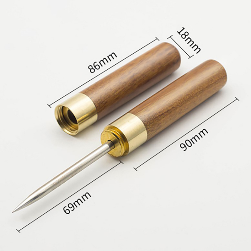 NUZYZ Stainless Steel Ice Pick Punch Crusher Icing Breaker Wooden Handle Kitchen Tool - View #14