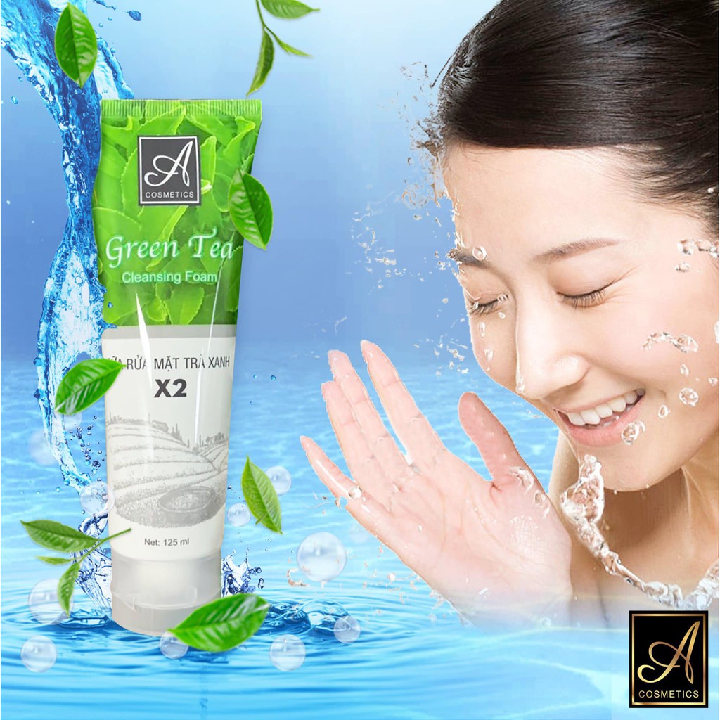 Sữa Rửa Mặt Trà Xanh X2 Green da mịn  sáng