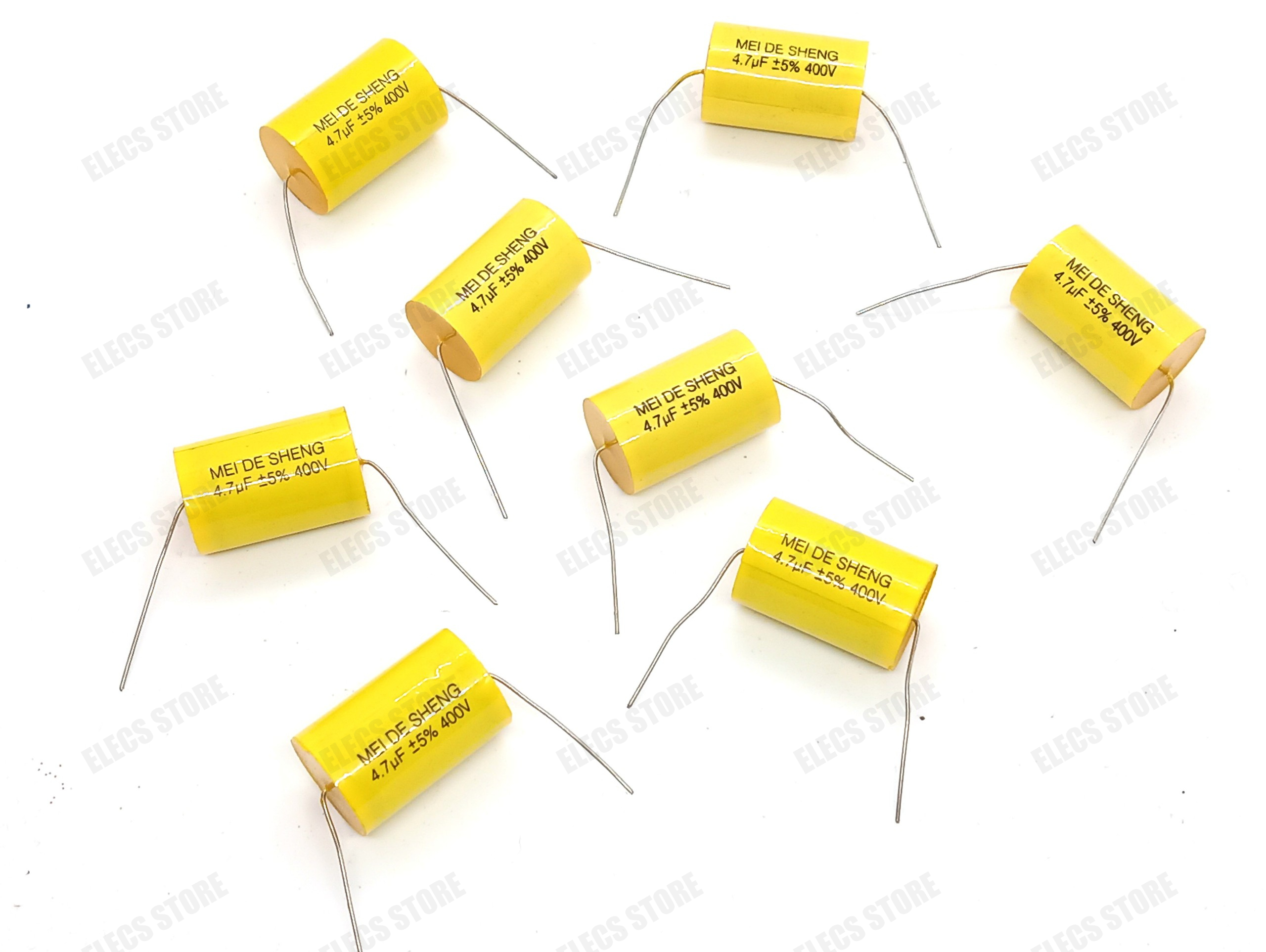 Meidesheng Treble Speaker Frequency Divider Capacitors 400V - 4.7Uf (10 Pieces)