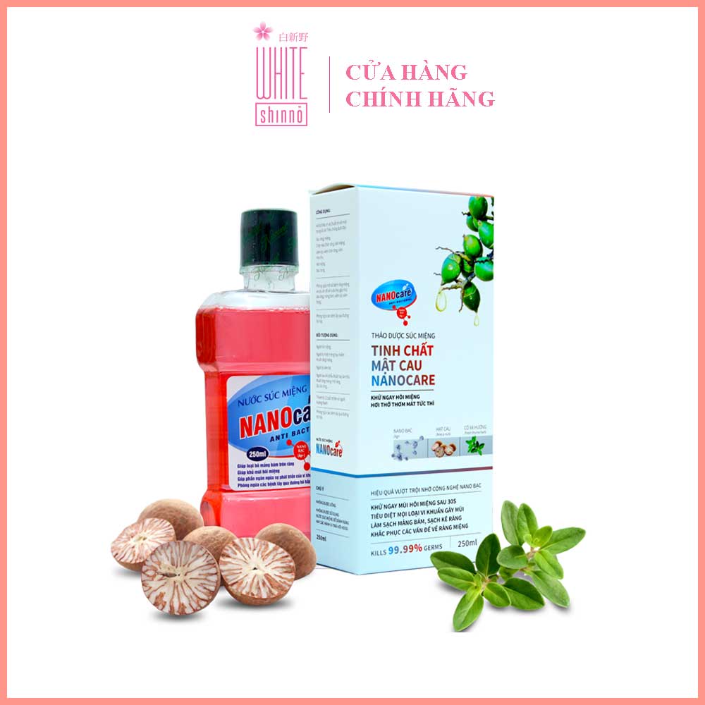 Thảo dược súc miệng tinh chất Mật cau Nanocare 250ml