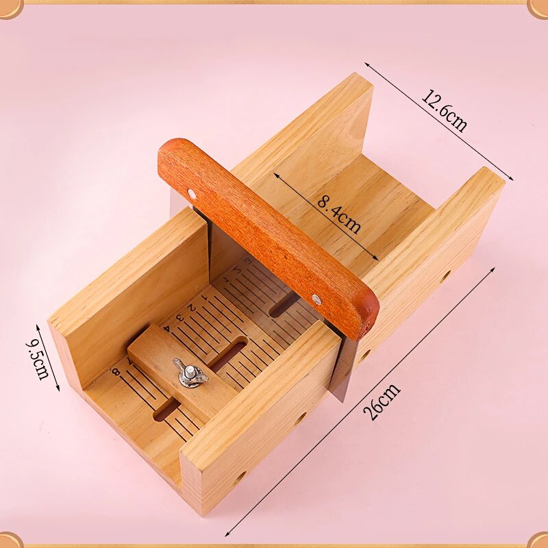 Handmade Diy Soap Cutting Tool, Rubber Wood Adjustable Soap Cutting Device, Simple Soap Making Fixed Support Supplies