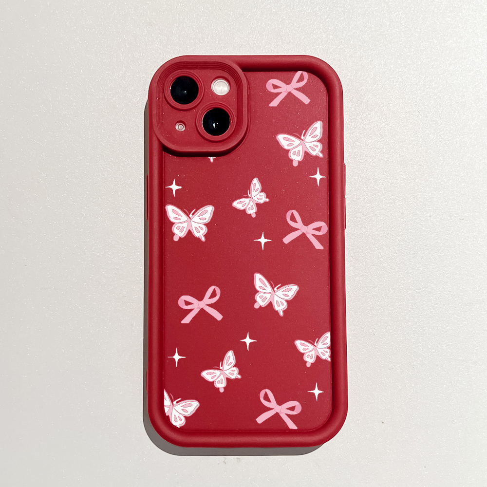 Hontinga for Redmi 13 13C 12 12C 10 9A 10C 9C 10A 9T K20 K30 K40 Pro K50 Ultra Xiaomi Poco F4 F3 Mi 9T Back Cover Butterfly Pattern Case Ladder Soft Rubber Mobile Phone Cover.