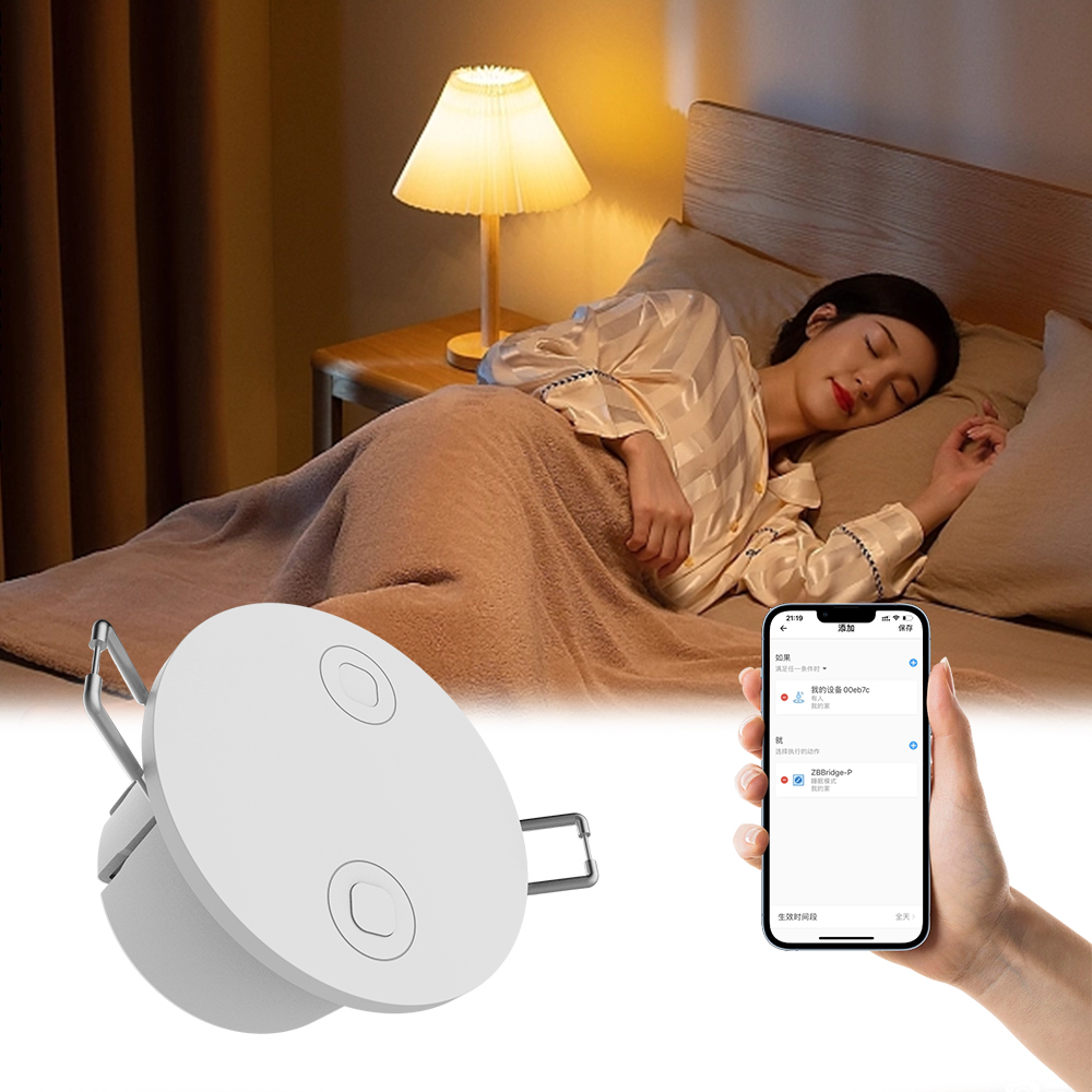 Bitterorangetgd【Ship within 24 hours】EWelink ZigBee 5.8G Smart Human Presence Detector MmWave Detection Sensor Motion Sensor For Home Security And Energy Savings
