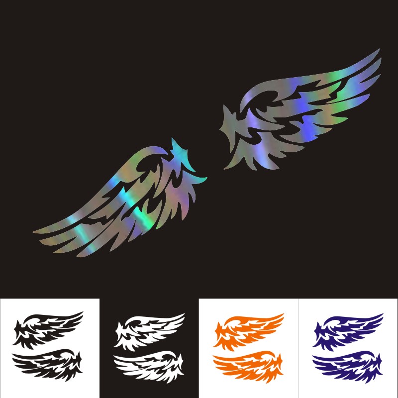 【Exclusive Offer】Car 14CM*7CM Angel Wings Lovely Car Motorcycles ...