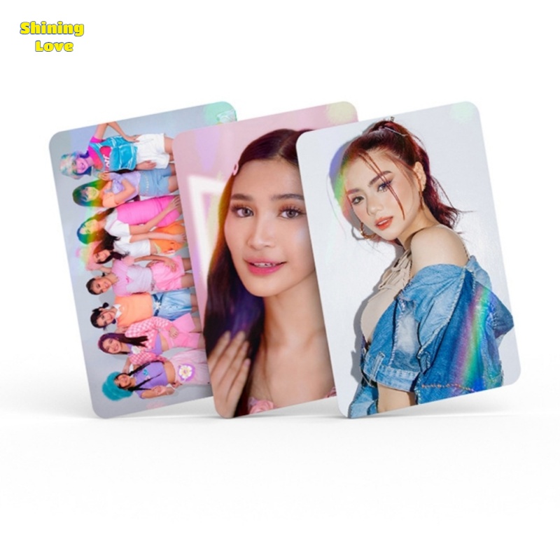【ZOSR】30pcs/Set BINI Laser Photocard Greeting Card Collection Picture Cards Boxed Card Double Sides Printing Cards For Fans Collection Decoration. 