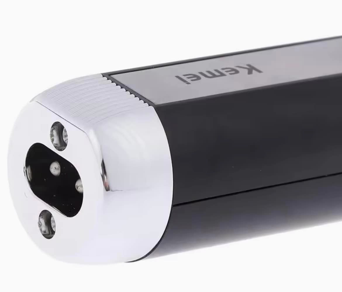 Kemei 3 in 1 Rechargeable Men/Ladies Electric Nose Ear Hair Trimmer Trimming Eyebrows Shaver (KM-6631). 