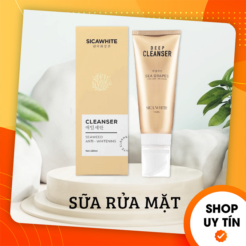 Sữa rửa mặt sica white deep cleanser giúp da sạch sâu ngừa mụn