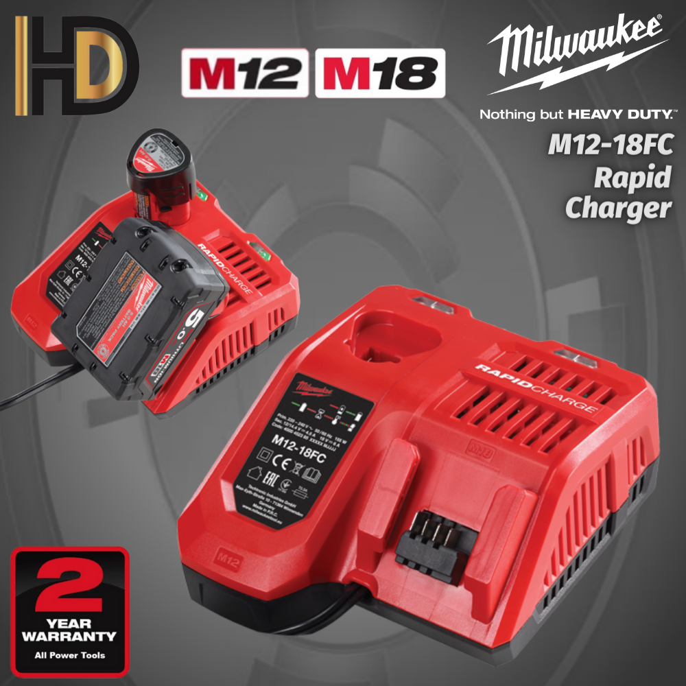 Milwaukee M12 M18 Rapid Charger ( M12-18FC ) | Lazada