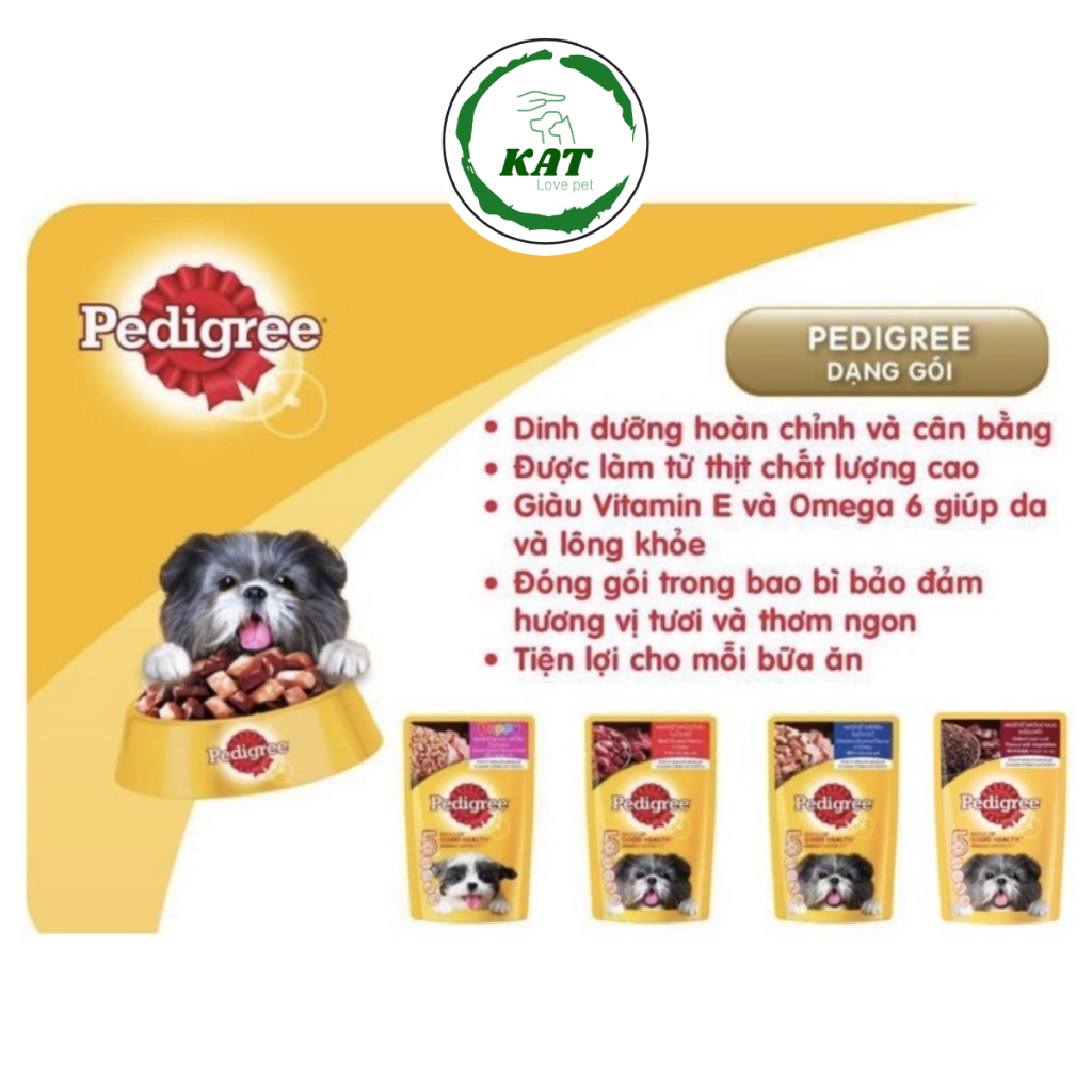 [80gr 130gr] Pate cho chó Pedigree - Gói 80gr 130gr - KAT Store