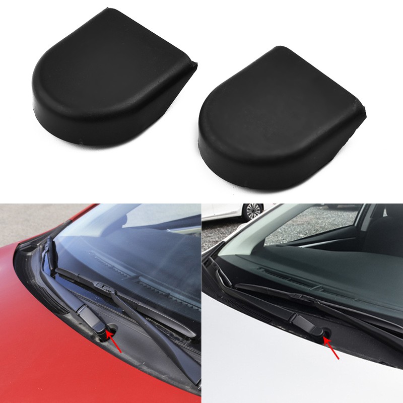 Truck Parts Wiper Arm Nut Cap Plastics Wiper Arm Nut Cover 2x Practical Durable