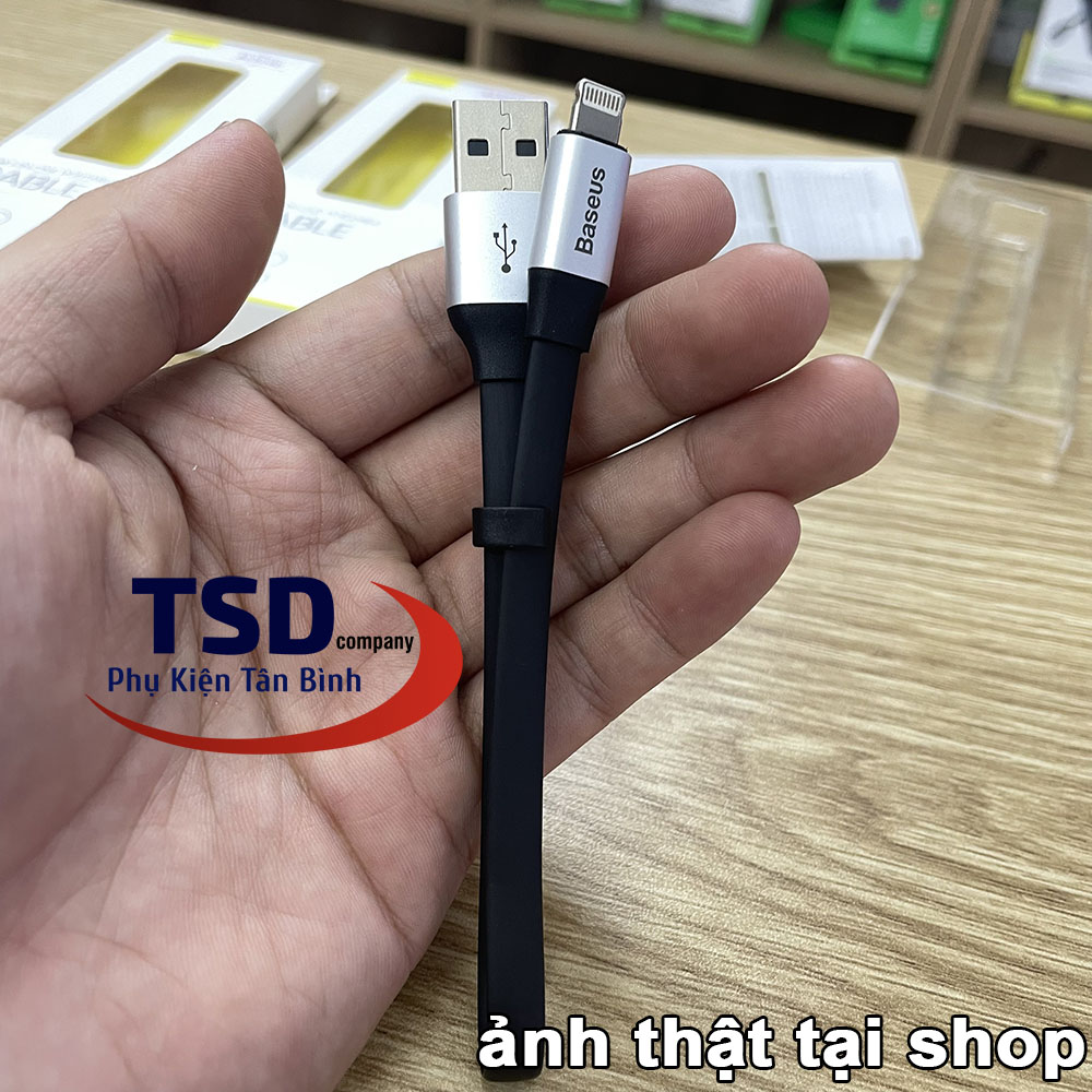 Cáp Sạc Ngắn Đa Năng Baseus 2 in 1 Micro USB và Lightning Chính Hãng