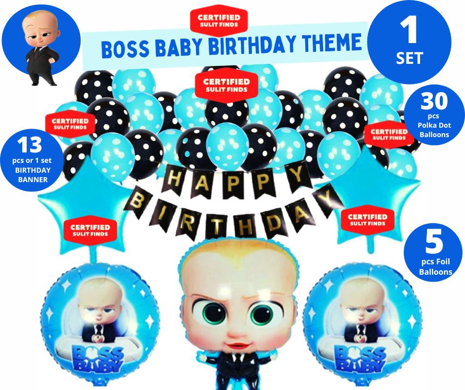 Boss Baby Birthday Decoration Set Boss Baby Birthday Theme Set Boss