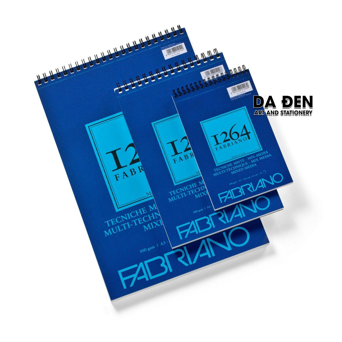 Sổ fabriano 1264 mix media a5|a4|a3 300g/m²
