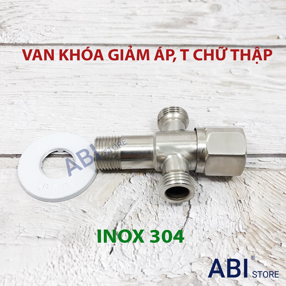 Van T Cầu, T Giảm Áp 304, Tê Chữ Thập, Tê Chia Nước Bồn Cầu Và Xịt Vệ Sinh Có Khóa