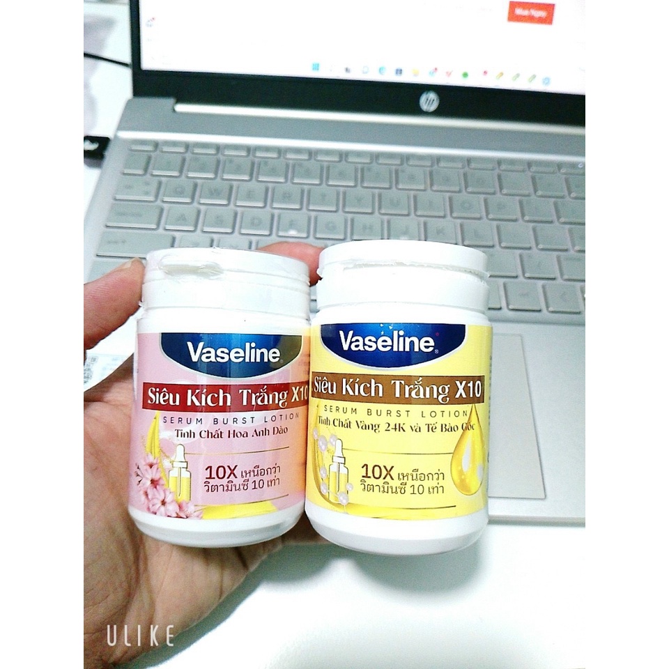 Siêu kích trắng vasaline x10