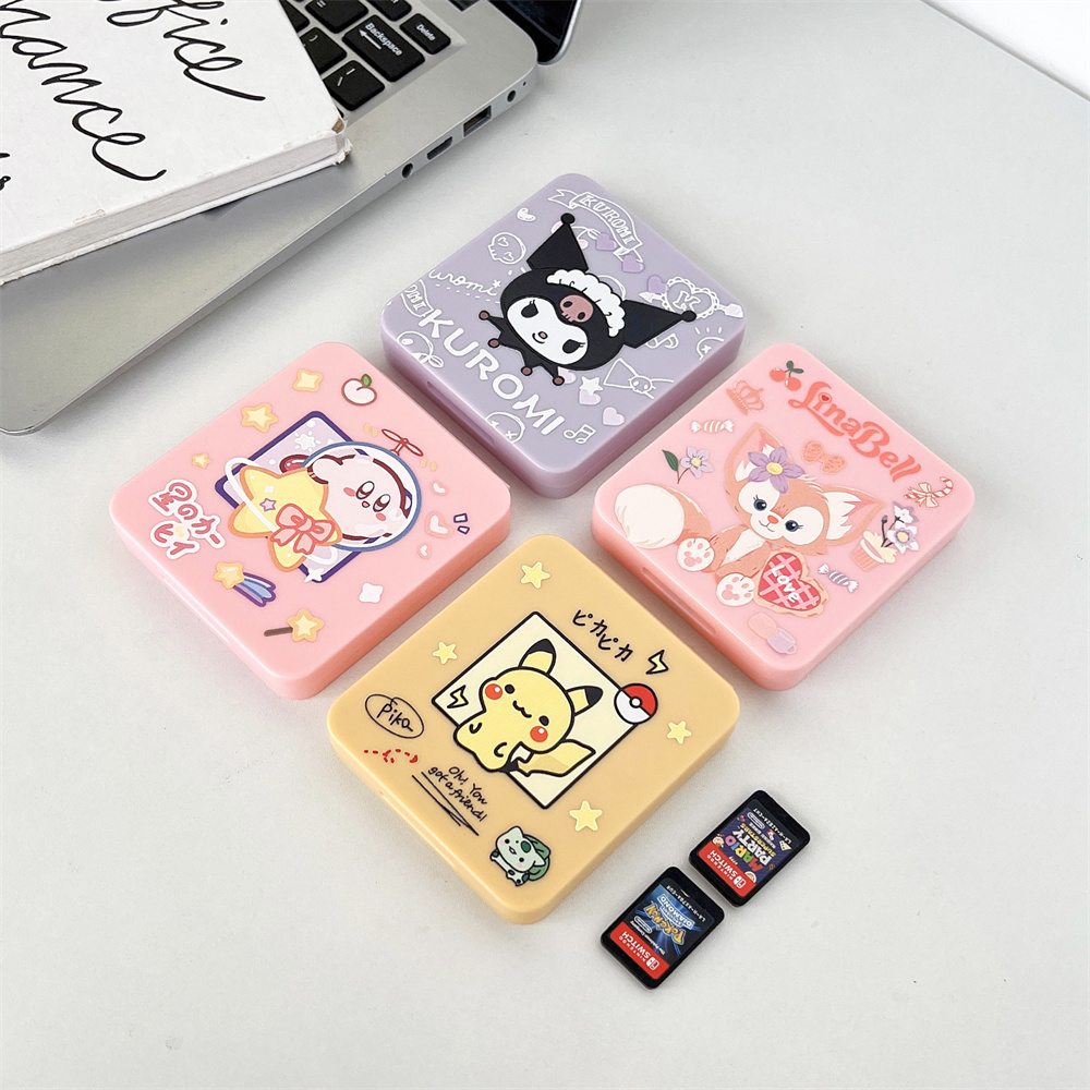 Oriobaoao Switch Game Console Accessory Magnetic Game Memory Cards Micro SD Case Holder for Nintendo Switch Memory Card Storage Box
