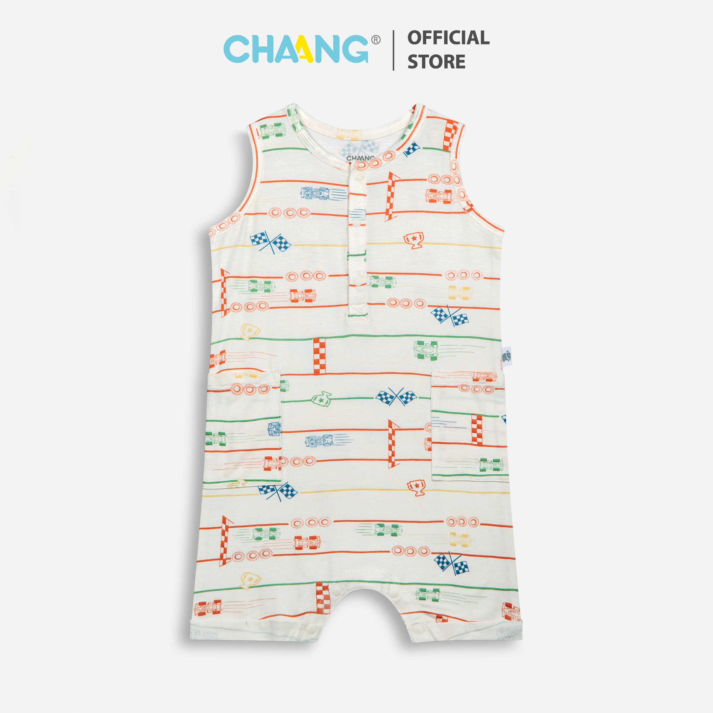 [CHAANG] Bộ Body Ba Lỗ Cho Bé Active Xe Đua Chaang