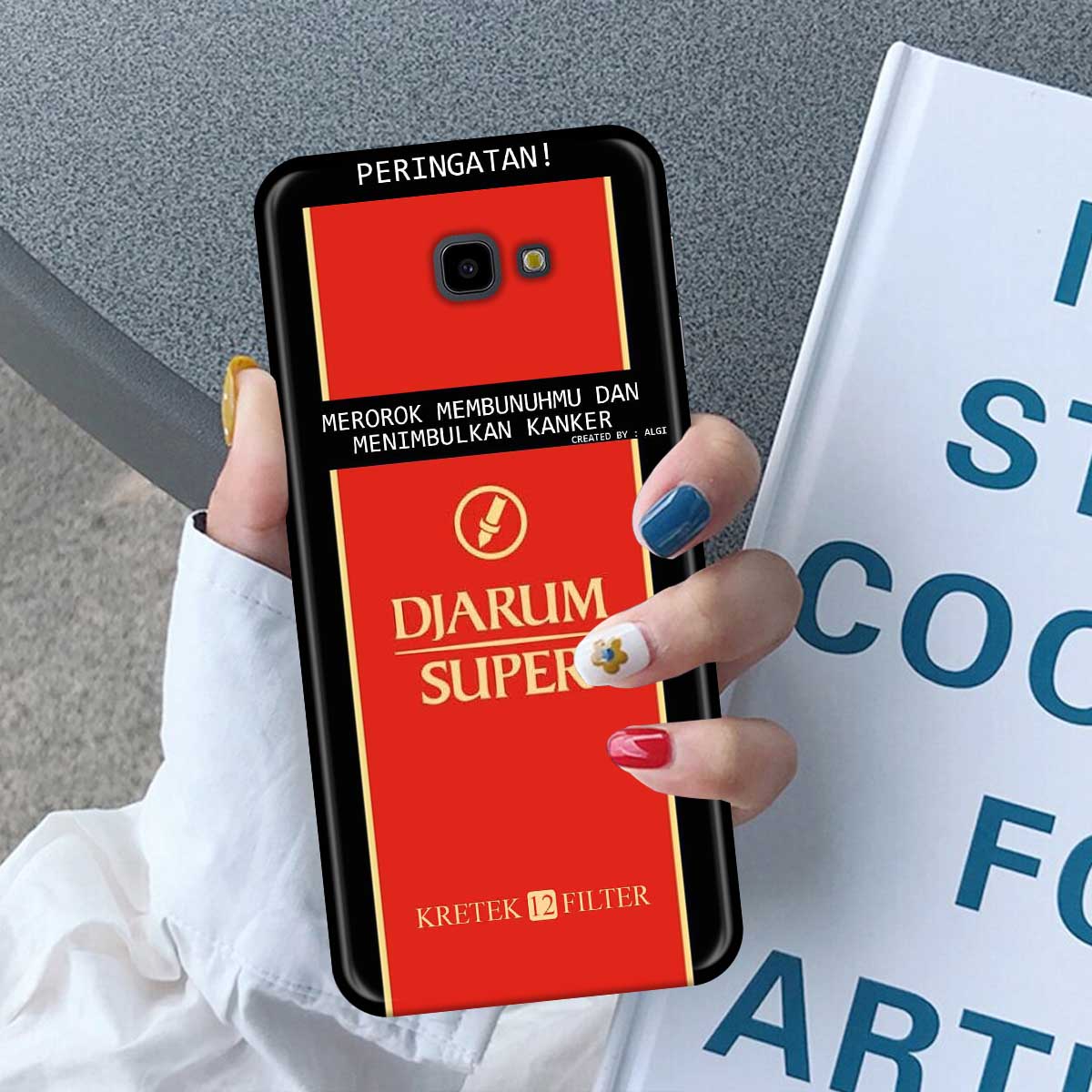 Cassing Untuk Samsung J4 Plus Fashion Case Smoke Rokok Keren [Star