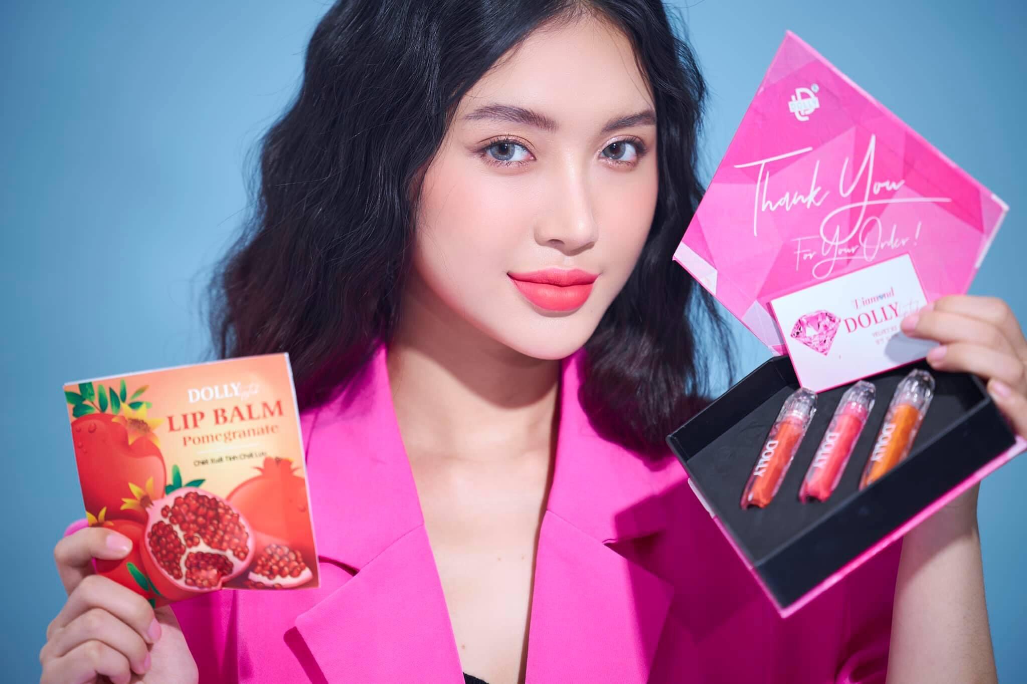 Son kem lì siêu mịn môi DOLLY DIAMOND [Màu Đỏ đào]