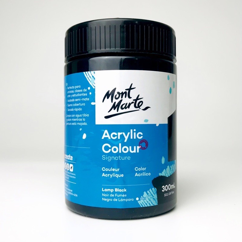 Màu vẽ Acrylic MONT MARTE Đen/Trắng