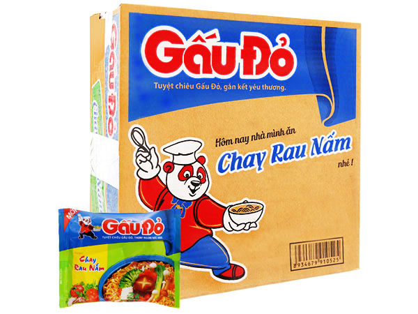 Mì Gấu Đỏ Chay Rau Nấm 62g