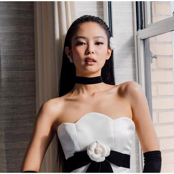 Kẹp Tóc Hoa Trà Dạ Jennie Phụ Kiện Tóc Nữ