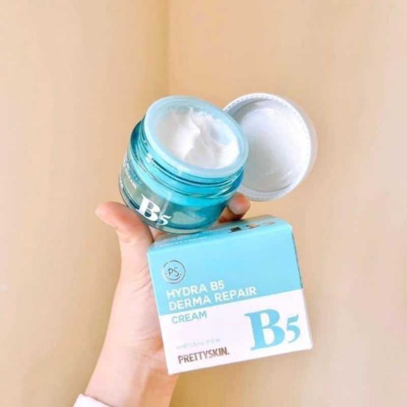 Kem Dưỡng Hydra Derma ɾepair Cream B5 Pretty Skin 52ml Hàn Quốc, Phục Hồi Và Dưỡng Trắng Ngừa Mụn Se Khít Lỗ Chân Lông