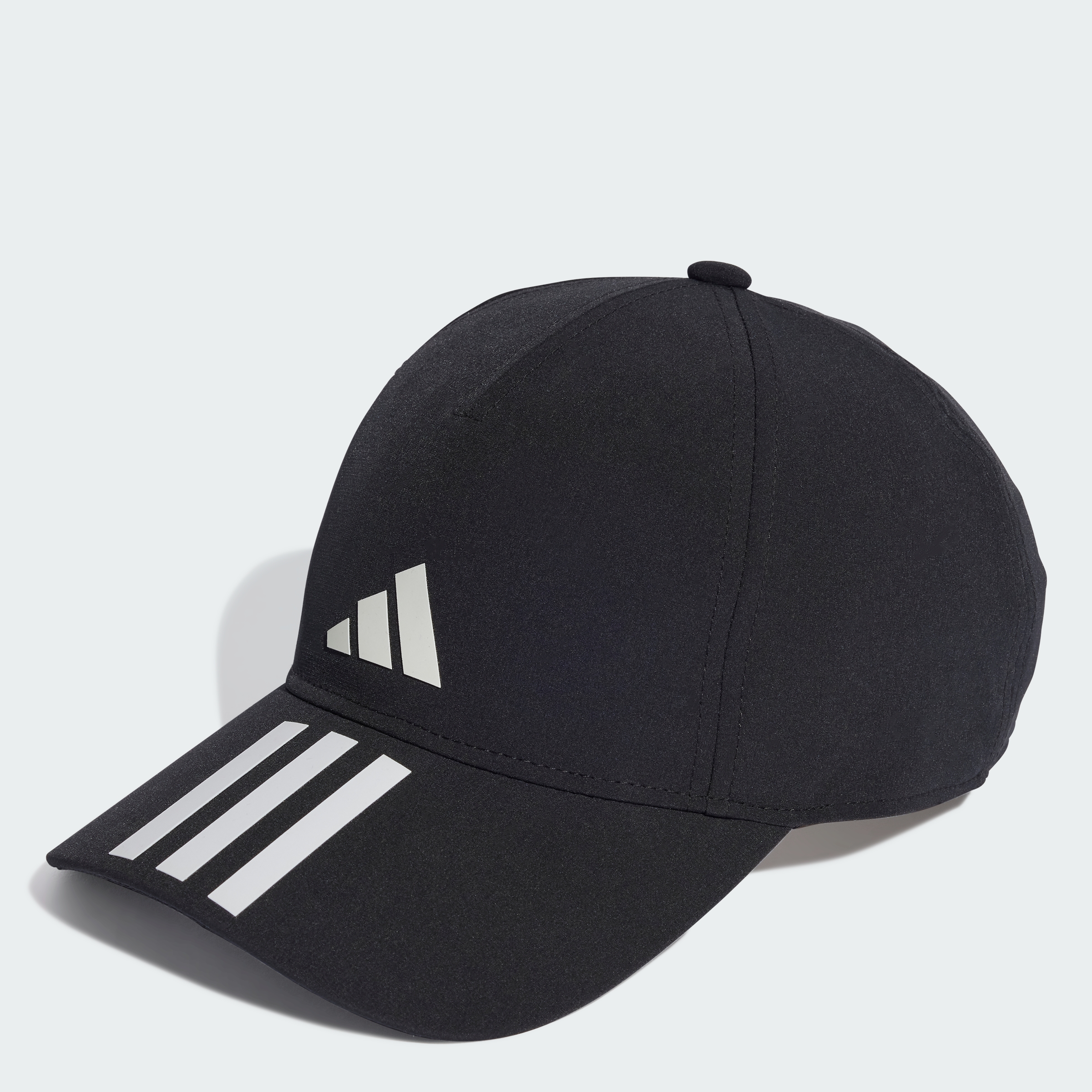 Adidas tập luyện mũ bóng chày chạy bộ tập luyện 3 sọc aeroready unisex đen ic6520