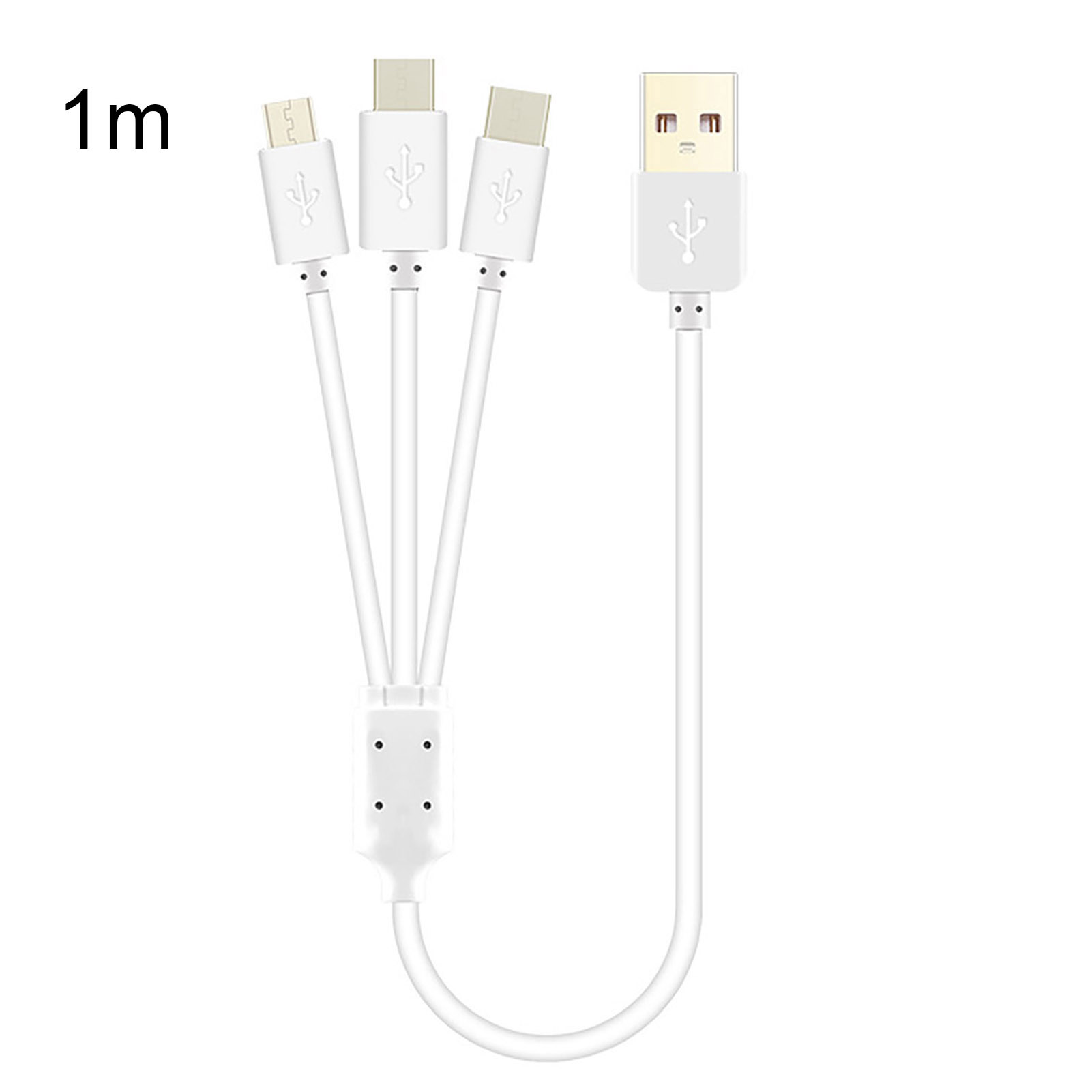 Eguan Data Cable 3 in 1 Fast Charging Cable for Iphone Android Phones Tablets Universal Micro Usb Type-c Data Cord