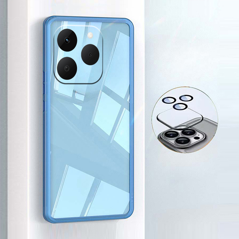 Phone cover Realme 15T Back case Camera Protection Semi Transparent Soft Silicone Shockproof with Lens Protector Films For Realme 15T Phone cases.