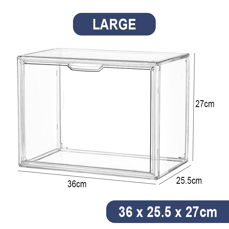 Homely Full Acrylic Luxury Bag Display Box Clear Figurine Display Book
