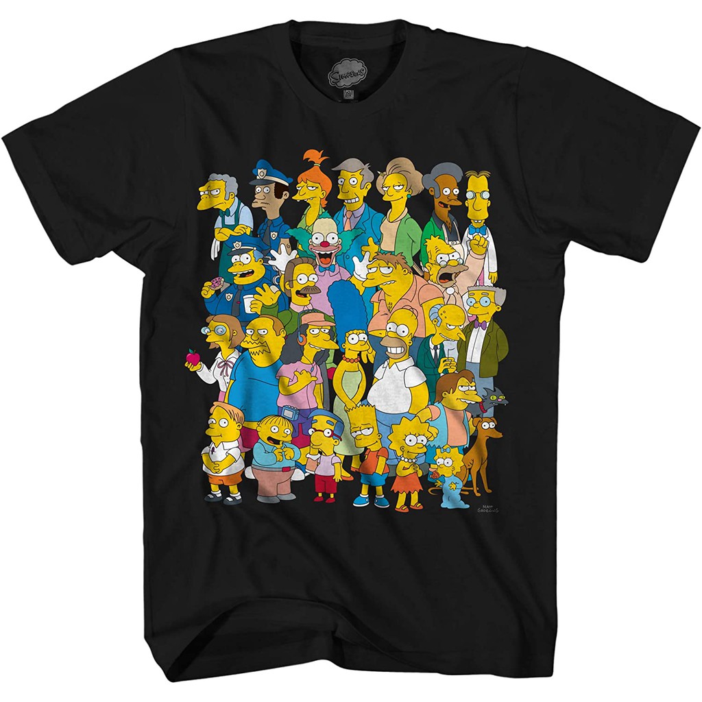 Tv show the simpson summer men's 100% cotton round neck short sleeve t-shirt