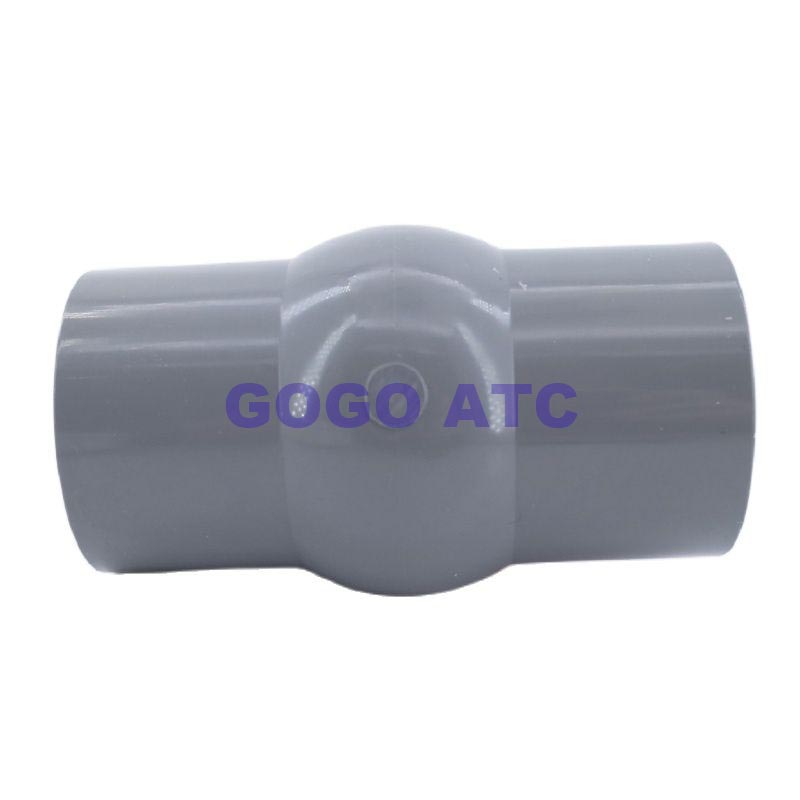 Upvc Straight Mouth Valve Pvc Inner Wire Valve Dn 15-65 Mm One-Piece Water Plastic Socket Anti-Aging. 