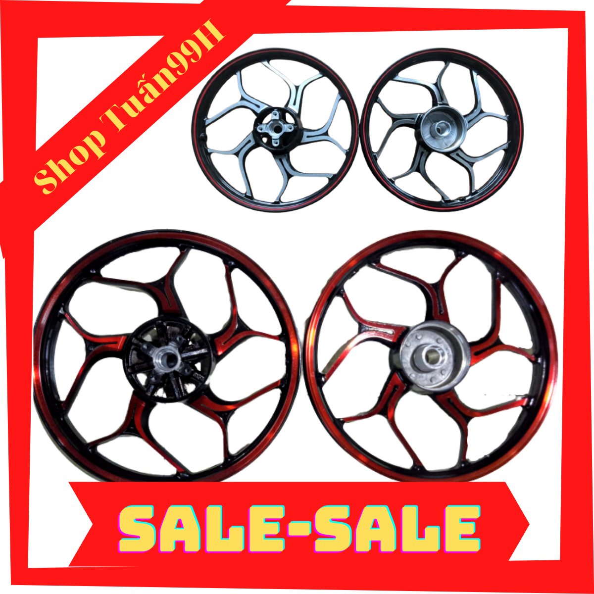 Mâm kiểu Asio dành cho WS110, Blade, Rsx, Future 125 thắng đĩa
