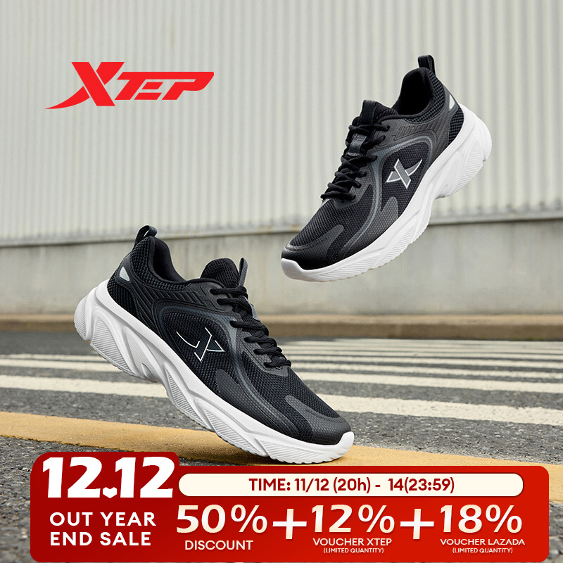 Xtep Men's Running Shoes New Lightweight Shock Absorbing