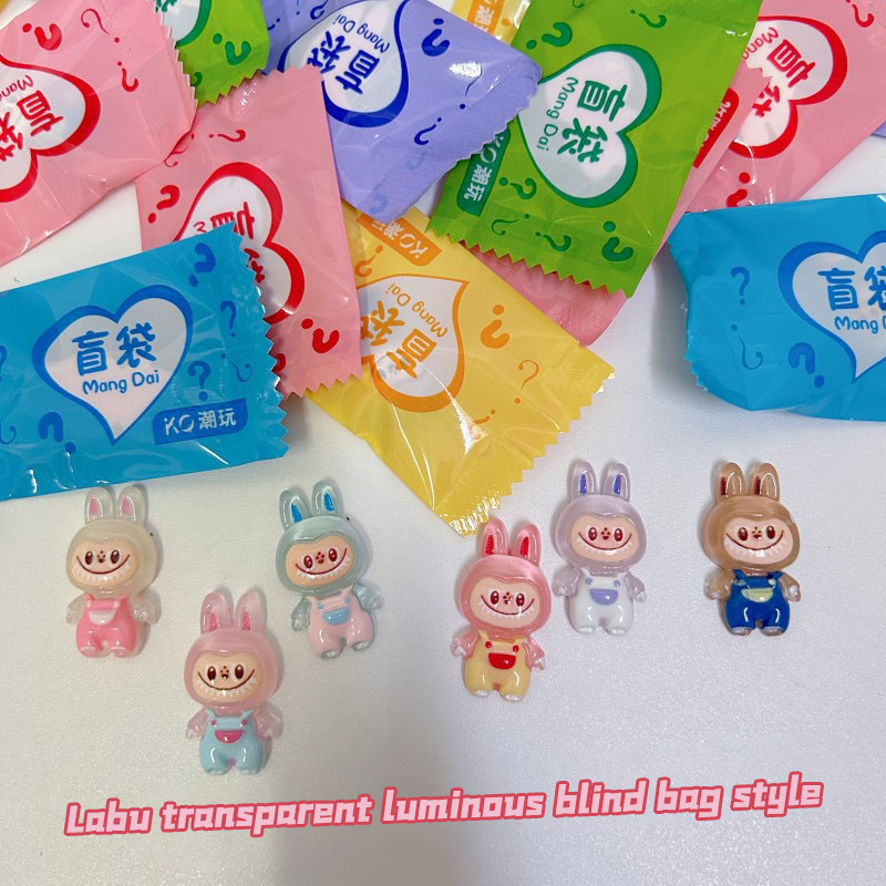 10Pcs Cute Labubu Doll Resin Blind Box Toy Creative DIY Decoration Children Gift New Labubu Surprise Gift YUNSHUO. 
