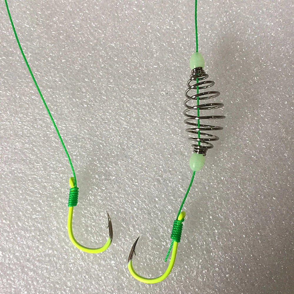 Fish Line Withhook Carbon Steel Fishing Accessory Carp Hooks Spring Fish Hook Anzol with ...