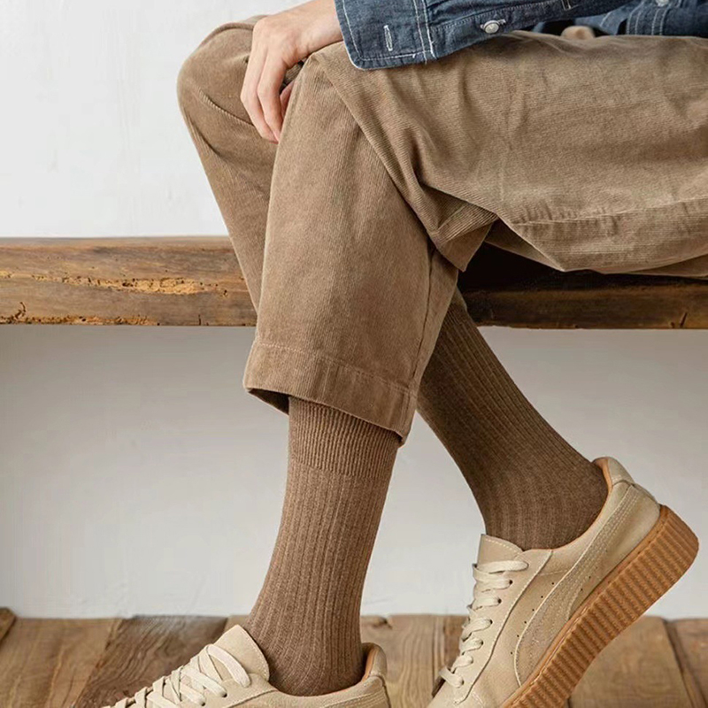 Outoddr%20Socks%20Long%20Casual%20New%20Autumn%20Warm%20Plain%20Absorb%20Sweat%20Sport%20Cotton%20Socks%20Solid%20Color%20Korean%20Style%20School%20Breathable%20DUJU%20-%20Image%208