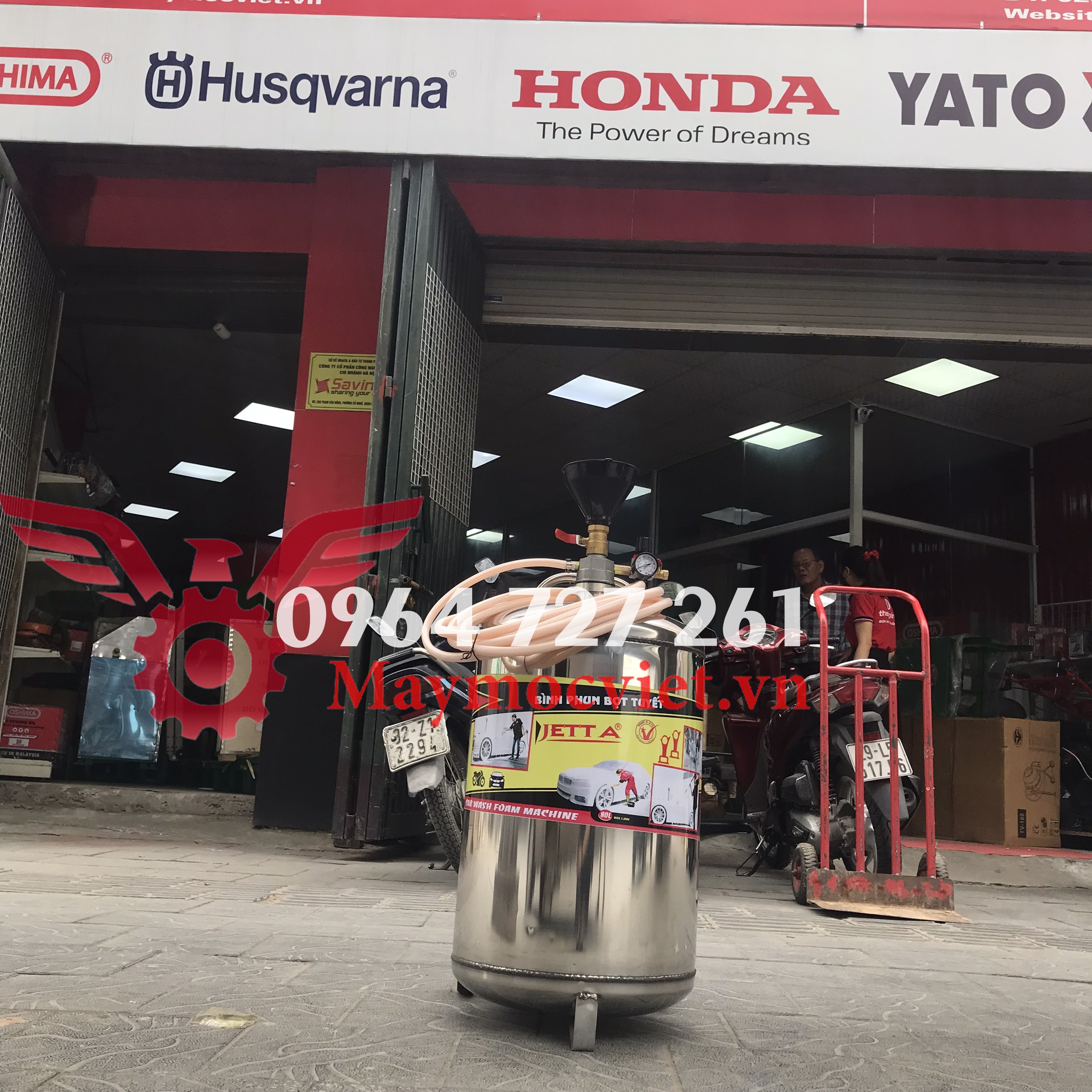 Bình phun bọt tuyết rửa xe 80L Jetta
